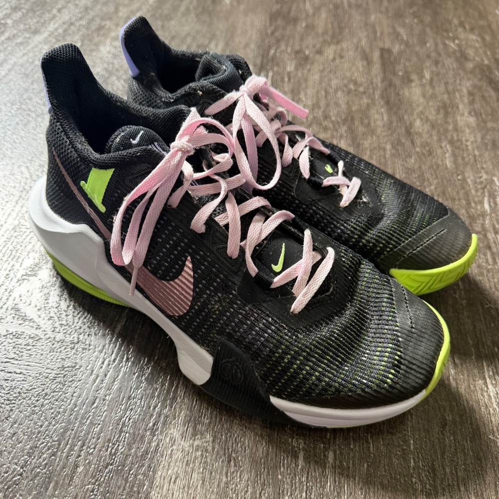 Nike Air Max Impact 3 Basketball Shoes Mens 8.5 Black Pink Lime DC3725-008